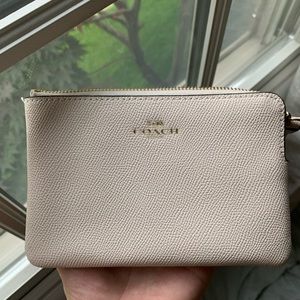Coach Cream Colored Wristlet